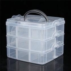 Organizer plastikowy 18 przegródek 150x150x125mm