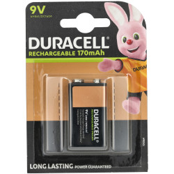 Duracell 6HR61 DC1604 Recharge Ultra NiMH PP3 Rechargeaable Battery 170mAh x1