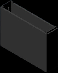 ABS enclosure, (L x W x H) 41 x 9 x 30 mm, black (RAL 9004), S6.9