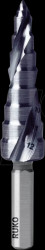 101650-9P UC step drill 4 - 12 mm, FLOWSTEP TIP, HSS RUnaTEC