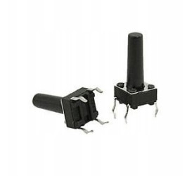 5 pcs TACT Switch Microswitch 6x6mm h=17mm 2-pin