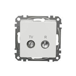 Gniazdo R/TV przelotowe (7dB), białe, Sedna Design i Elements SDD111474R