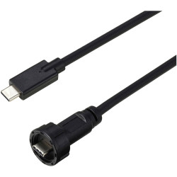 TRU COMPONENTS TC-13543588 USB-C 3.1 Cable Male to Male Waterproof 0.5 m Plastic