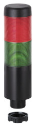 Wieża sygnalizacyjna Werma 2 -elementowy akustyczny Bez komponentu sygnalizatora dźwiękowego LED Czerwony/zielony 12 V