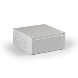 Obudowa Cubo O 300x300x132mm przetłoczenia metryczne pokrywa szara IP67 PC OPCM303013G