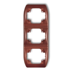 TREND Ramka pionowa potrójna brĄzowy metalik 9RV-3