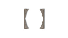 Mini Ramka Pośrednia Do Gniazd Podwójnych Czekoladowa 49Mrp-2