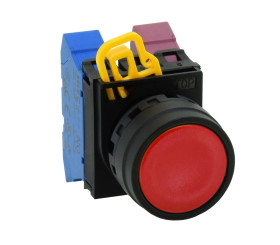 Przycisk, IP67, IP69K, kolor: Czarny, Idec, YW1B