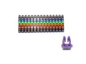 Oznaczniki przewodów 0-9 zatrzaskiwane 1mm2 (150szt)