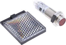 Czujniki fotoelektryczne Retrorefleksyjny cylindryczny RS PRO NPN zakres 50 mm → 7 m. LED