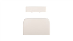 Końcówka Kanału Dlp 80X35/50 Biała 010722