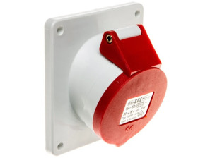 Gniazdo tablicowe 16A 5P 400V 6h IP44 skośne Quick-Connect 12730