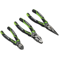 Draper Expert 28035 High Leverage Plier Set, Green (3 Piece)