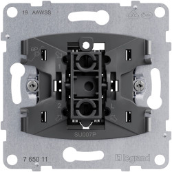 Legrand 765011 SEANO Insert Switch Black 10A LED-Ready Dust Cover