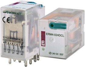 Przekaźnik 4 stykowy 24V DC ERM4-024DCL 002473007