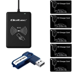 Qoltec System hotelowy EV programator kart EV + oprogramowanie + 5 kart EV