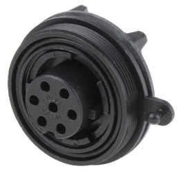 Złącze wielostykowe przemysłowe 7-pinowe, panelowe Gniazdo Bulgin