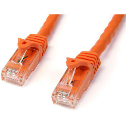 StarTech N6PATC1MOR 1m Orange Snagless Cat6 UTP Patch Cable - ETL Verified