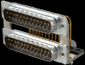 163A19509X D-SUB, dual port, plug-plug, 2x 25-pin