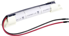 Pakiet akumulatorów Sub-C, NiCd Mexcel Inline Halter L1x3, Ilość ogniw: 3, 3.6 V, 1500 mAh, Możliwa wysoka temperatura,