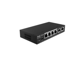 Zarządzalny Switch Reyee L2 4 porty 1Gbit + 2 porty Uplink RJ45 1Gbit 4 porty PoE/PoE+ (54W max) Metalowa Obudowa Desktop