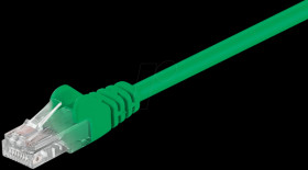 95558 1,5m Cat.5e U/UTP network cable, green