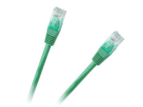 Patchcord kabel UTP 8c wtyk-wtyk 1.0m CCA zielony cat.6e