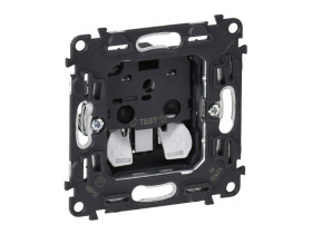 VALENA ALLURE Gniazdo pojedyncze z przesłoną zaciski automatyczne 753016 LEGRAND