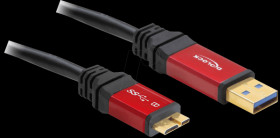 82761 Delock USB 3.0 A > micro-B plug/plug 2 m premium cable