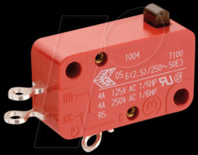 01005.0404-04 snap-action-switch, change over, 20 A-400 V AC, solder terminal