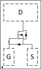 30-V, N channel NexFET™ power MOSFET, single LGA 1 mm x 0.6mm, 128 mOhm, gate ESD protection