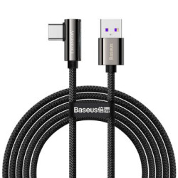 Kabel przewód USB - USB-C kątowy 200cm Baseus CATCS-C01 z obsługą szybkiego ładowania 66W