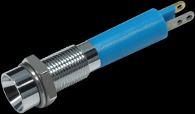 19030257 LED signal light, 3 mm, blue, 12 V, indoor recessed, Ø6 mm