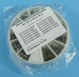 ZESTAW ŚRUB M1,2/M1,4/M1,6 600szt