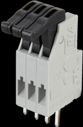AST0210304 3-pin spring loaded terminal, 2.5-mm pin spacing