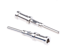 Końcówka pinowa 8 Męski Połączenie zagniatane Montaż na kablu, montaż na panelu 20 → 18 AWG