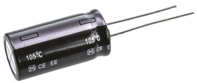 Kondensator 220μF 160V dc Radialny, Otwór przelotowy Panasonic roztaw: 7.5mm 16 (Dia.) x 31.5mm