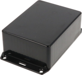ABS enclosure, (L x W x H) 110 x 82 x 44 mm, black (RAL 9005), IP54, 1591SSFLBK