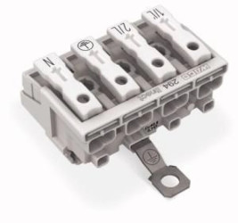 Złączka zasilająca 4-biegunowa bez styku PE Linect 294-8424 /500szt./