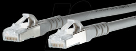 130845A533-E Patch cord RJ45 Cat.6A AWG26 S/FTP LSHF 15.0 m gray