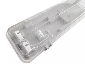 Oprawa hermetyczna na tuby LED 2xT8 120cm IP66 z odbłyśnikiem HDL236RF