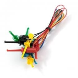 Zestaw kabli połączeniowych końcówki 2x chwytak 10szt, długość 25cm