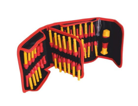 Wkrętak izolowany z wymiennymi końcówkami (50 szt) w pokrowcu ZWI-3