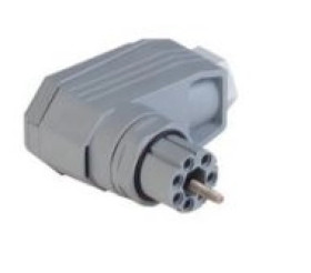 Gniazdo kablowe kątowe odciążone za pomocą klatki zaciskowej N6R FF