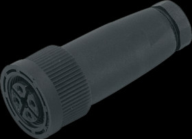 Jack, M18, 4 pole, screw connection, straight, E10137