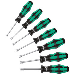 Wera 05029510001 395 HO/7 SM 7-Piece Kraftform Plus Nutdriver Set
