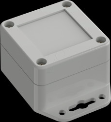 6U07060604619 Industrial housing, 60 x 60 x 40.1mm, IP66/IP68, light gray