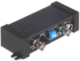 Aktywny wzmacniacz sygnału wideo CVBS - PAL / NTSC do kabli koncentrycznych (BNC) z korekcją sygnału, max.2000m VCA-1/2000