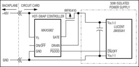 72V SOT23/TDFN Simple Swapper Hot-Swap Controllers