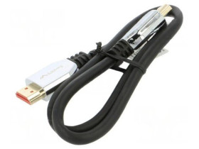 CA-HDMI30CU-0005BK Kabel HDMI wtyk z obu stron guma HDMI 2.1 0,5m czarny 30AWG